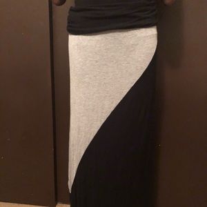 Grey and black skirt